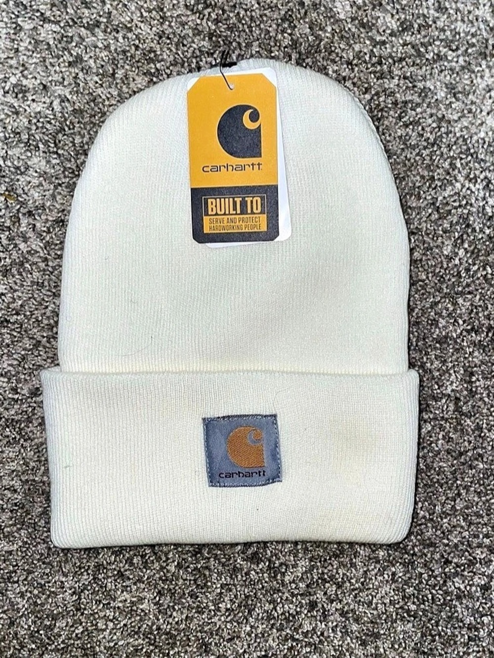 Carhartt Iconic A18 Watch Cap Beanie A18 Watch Cap Beanie White